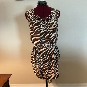 Womens Cache Animal Print Dress Size M